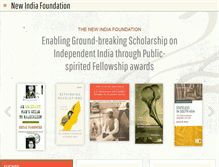 Tablet Screenshot of newindiafoundation.org